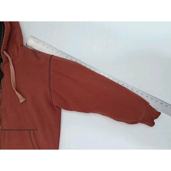 Smith's Workwear Hoodie Zip Jacket Men's Small Hooded Sherpa Fleece Lined Heavy - Picture 8 of 8